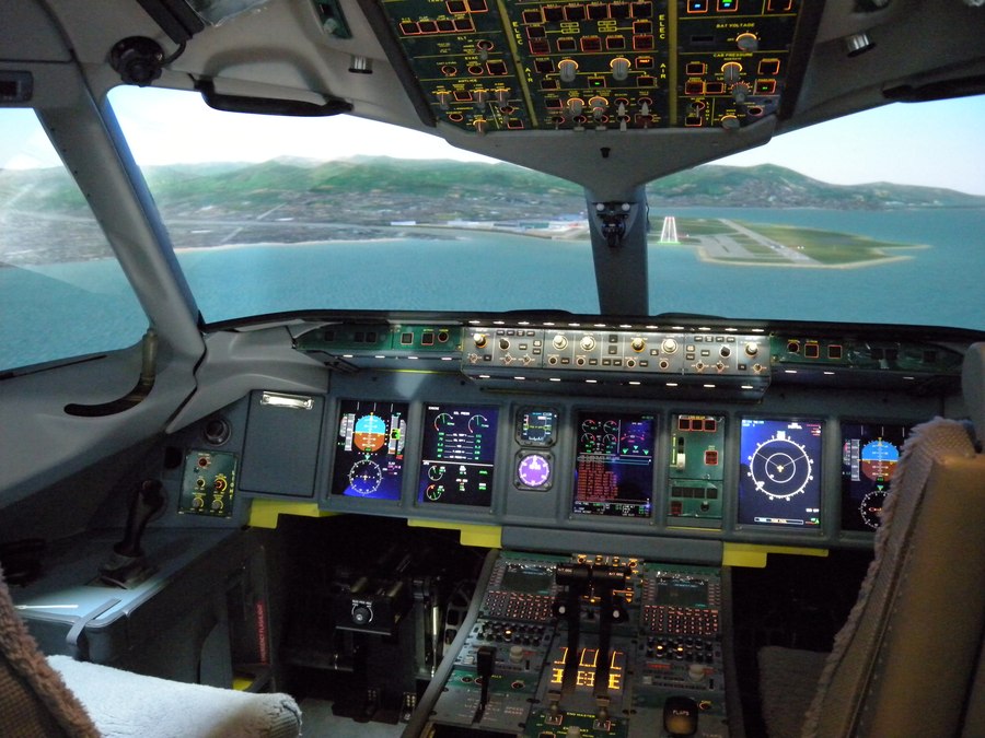 A modern full-motion flight simulator