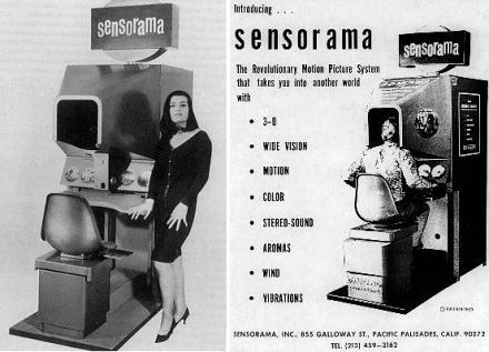 Sensorama arcade cabinet advertisement