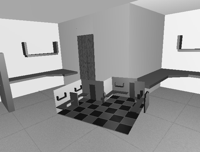 World-in-miniature: a room containing a scaled copy of itself